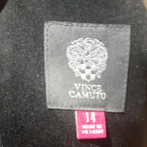 Vince Camuto Women's Sheath Dress Geometric Floral Black Pink Size 14 - Picture 5 of 6